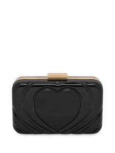 Love Moschino клатч с тиснением, черный