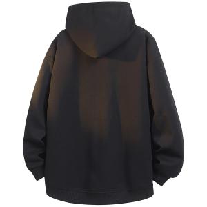 Толстовка Unisex с капюшоном утепленная кардиган HUANQIU, белый heather серый fleece-lined