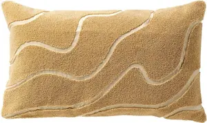 Декоративная подушка Ciri 30x50 см бежевая органическая Dutch Decor