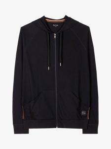 Худи из хлопка с молнией спереди и принтом в полоску Paul Smith