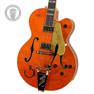 Новая Gretsch G6120T-55 Vintage Select '55 Chet Atkins VOS, винтажная оранжевая морилка с лаком #JT24092964