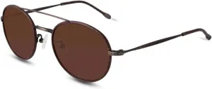John Varvatos V799 Круглые солнцезащитные очки, Brown