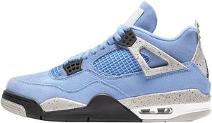 AIR Jordan Mens Jordan Air 4 Retro, Blue,Black,Grey And White