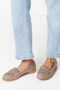 Лоферы Dorothy Perkins Loretta с кисточками, серо-коричневый