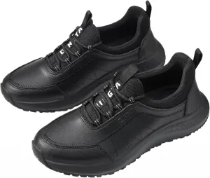 Противоскользящие обувь для поваров - профессиональная кухонная обувь для мужчин и женщин с SRC антискольжением, водо- и маслостойкая, легкая, удобная, амортизирующая FLIXIANCY, черный