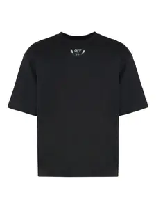 Футболка с круглым вырезом и узором «пейсли» OFF-WHITE, черный