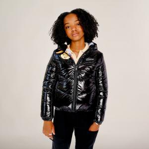 Детская утепленная куртка Cire Puffer с подкладкой Mash Print Members Only, черный