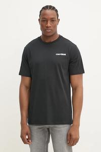 Хлопковая футболка Converse, черный