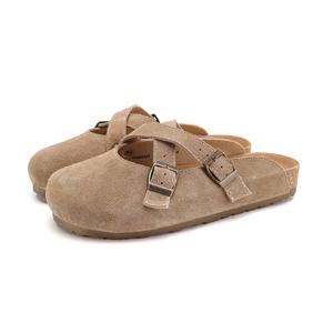 Женские сандалии с закрытым носком, устойчивые к истиранию FOXER, Camel