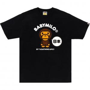 Bape Japan Baby Milo II футболка SS25 A BATHING APE, черный