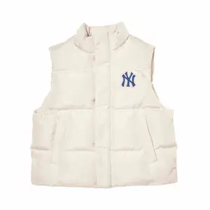 Жилет серии College Style унисекс темно-кремовый Mlb