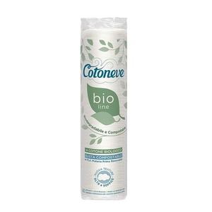 Cotoneve Bio Line круглые подушечки для снятия макияжа из органического хлопка, 60 шт., Cotoneve