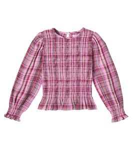 Топ из хлопка с защипами Adriana The New Society, Dream Lush Check