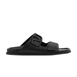 Кроссовки Valentino Double Strap Sandal, черный