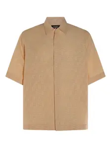 Рубашка с узором FF FENDI, нейтральный