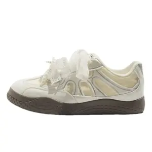 Alxnan Женские скейтерские кроссовки лоу-топ экрю, цвет Ecru