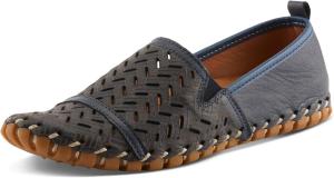 Женские кожаные лоферы Spring Step Kapri с поддержкой свода стопы и съемной стелькой, темно-синий