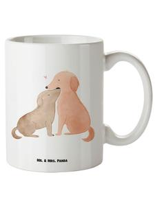 Кружка XL Собачья любовь без слов белого цвета Mr. & Mrs. Panda