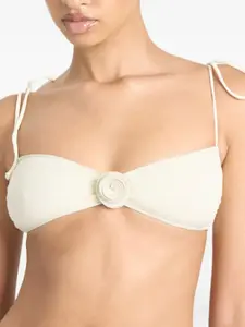 Бикини-топ-бандо с розовыми деталями La Reveche, нейтральный