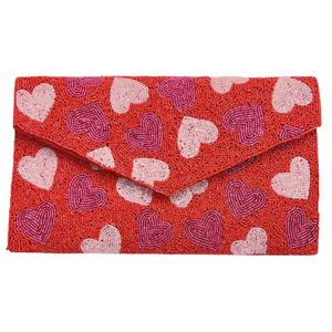 Красная сумка-клатч Love Me Treasure Jewels