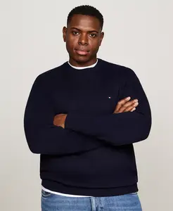 Мужской свитер Big and Tall из пима-хлопка и кашемира Tommy Hilfiger, синий