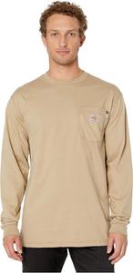 Огнестойкая (FR) футболка из хлопка с длинными рукавами Carhartt, хаки