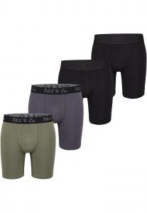 Трусы Phil & Co. Berlin Boxer shorts Long Boxer, цвет dark grey/dark green/black