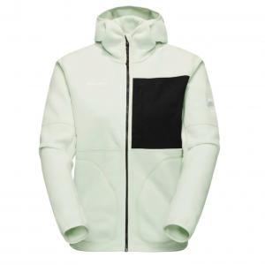 Куртка Tamaro для женщин с капюшоном, утепленная Soft Shell MAMMUT, серебряный серый/серебряный sage-черный