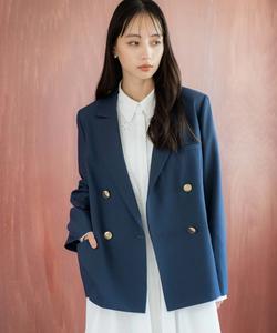 Жакет с золотыми пуговицами Noela, цвет Navy