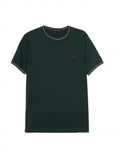 Футболка с вышитым логотипом Fred Perry, зеленый