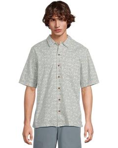 Рубашка L.L.Bean Tropics Shirt Short Sleeve Traditional Fit Print Shirt, цвет Delta Blue Shells