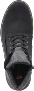 Мужские классические ботинки Rieker на шнуровке, черный