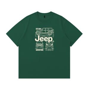 Футболка унисекс Jeep, зеленый