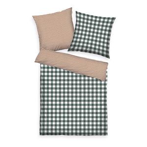 Фланелевое постельное белье Tom Tailor Tom Tailor Typ B, хлопок - белый / зеленый / красный - 155 х 220 см
