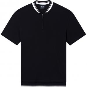 Футболка-поло AE SS26 для мужчин ARMANI EXCHANGE, черный