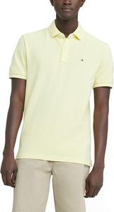 Мужская рубашка-поло Tommy Hilfiger с коротким рукавом, хлопковый пике, крой на заказ, Yellow Iris