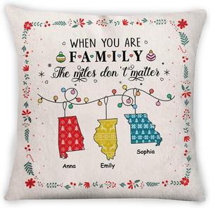 46Custom Подарочная квадратная подушка с персонализацией Option 2