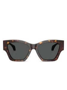 Versace Eyewear солнцезащитные очки трапециевидной формы, коричневый