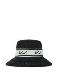 Шляпа Signature из рафии Karl Lagerfeld, черный
