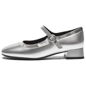 Туфли Мэри Джейн женские BATA, Silver