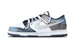 Серые кроссовки для скейтбординга Dunk Gray Shadow с устойчивостью к истиранию, низкие, унисекс, серые Nike, серый