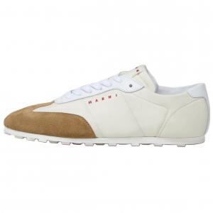 Низкие повседневные кроссовки Softy Soccer, женские, цвета экрю MARNI