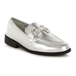 Женские лоферы Dendron с металлизированными цепочками Rag & Co, серебряный