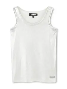 Топ с логотипом Dkny Kids, серый