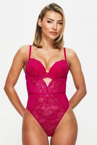 Сексуальное кружевное боди с планетарной подкладкой Ann Summers, розовый