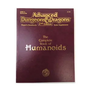 Complete Book of Humanoids (4th Printings), Advanced Dungeons & Dragons (2nd Edition) - Player's Guides & Books, мягкая обложка