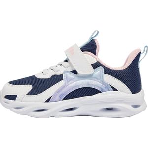 Детские кроссовки с низким верхом, устойчивые к скольжению и износу, для детей 3–7 лет QIAODAN, синий/белый