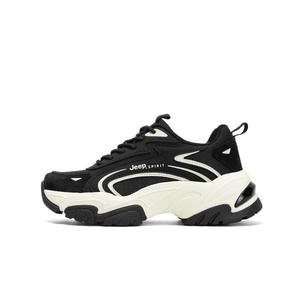 JEEP SPIRIT Женские кроссовки на массивной подошве с амортизацией черные, цвет Black