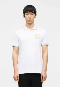 Рубашка-Поло с эмблемой Versace Jeans Couture, White/Gold-Coloured