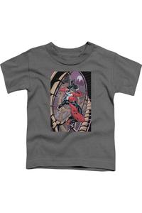 Футболка с коротким рукавом для малышей Batman Harley Gildan, Charcoal